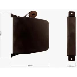 Schellenberg Aufschraubwickler Maxi, schwenkbar, Braun 50804