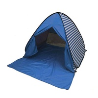 YBK Tech Pop-Up-Strandzelt, mit UV-Schutz, tragbar, schnell tragbar, für 2–3 Personen (dunkelblau)