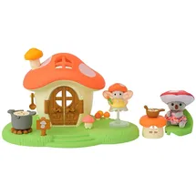 sylvanian families Pilzhaus mit Feenfigur und Koala Baby