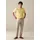 FYNCH-HATTON regular fit T-Shirt mit Leinen-Anteil in Strick-Optik, gelb, XL