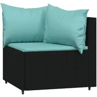 vidaXL Garten-Lounge-Set 3-tlg. schwarz