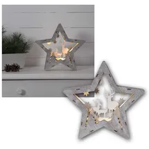 Star Trading LED-Dekostern Fauna 24 x 25 cm