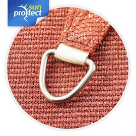 Gartenia Sunprotect sunprotect 83289 Professional Sonnensegel, 5 x 5 x 7 m, 90° Grad Dreieck, wind- & wasserdurchlässig, rot