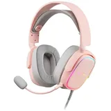 Mars Gaming MHAX, RGB Gaming-Headset, Abnehmbares Mikrofon, HiFi-Kopfhörer, Windows/PS4/PS5/XBOX ONE/Xbox Series X|S/Mac/Switch/Switch 2/Smartphone/Tablet, Rosa