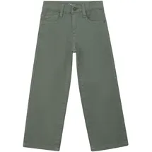 s.Oliver Stoffhose S.OLIVER JUNIOR, Mädchen, Gr. 140, N-Gr, khaki, Web, Obermaterial: 98% Baumwolle, 2% Elasthan, unifarben, lang, Hosen Stoffhose, mit geradem Bein