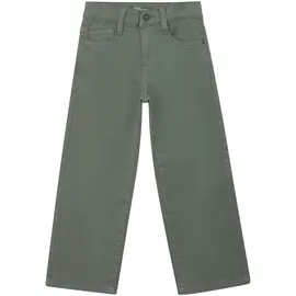 s.Oliver Stoffhose S.OLIVER JUNIOR, Mädchen, Gr. 140, N-Gr, khaki, Web, Obermaterial: 98% Baumwolle, 2% Elasthan, unifarben, lang, Hosen Stoffhose, mit geradem Bein
