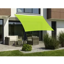 SCHNEIDER SCHIRME Sonnensegel »Lanzarote«, BxL: 400 x 400 cm, quadratisch, Polyester - gruen