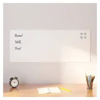 VidaXL Magnettafel Wandmontage Weiß 100x40 cm Hartglas