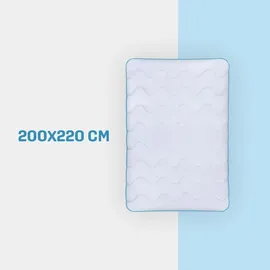 BestLivings 4 Jahreszeitenbett mit blauer Biese - 200cm x 220 cm
