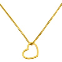 modabilé Kette mit Anhänger »Schmuck Geschenk Silber 925 Halsschmuck Halskette Heart Herz«, (inkl. Putztuch), gelb