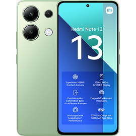 Xiaomi Redmi Note 13 6 GB RAM 128 GB mint green