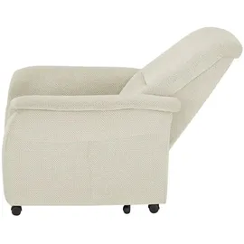 Polstermöbel Oelsa Fernsehsessel Sarah Flachgewebe 91 x 103 x 97 cm Beige elektrisch