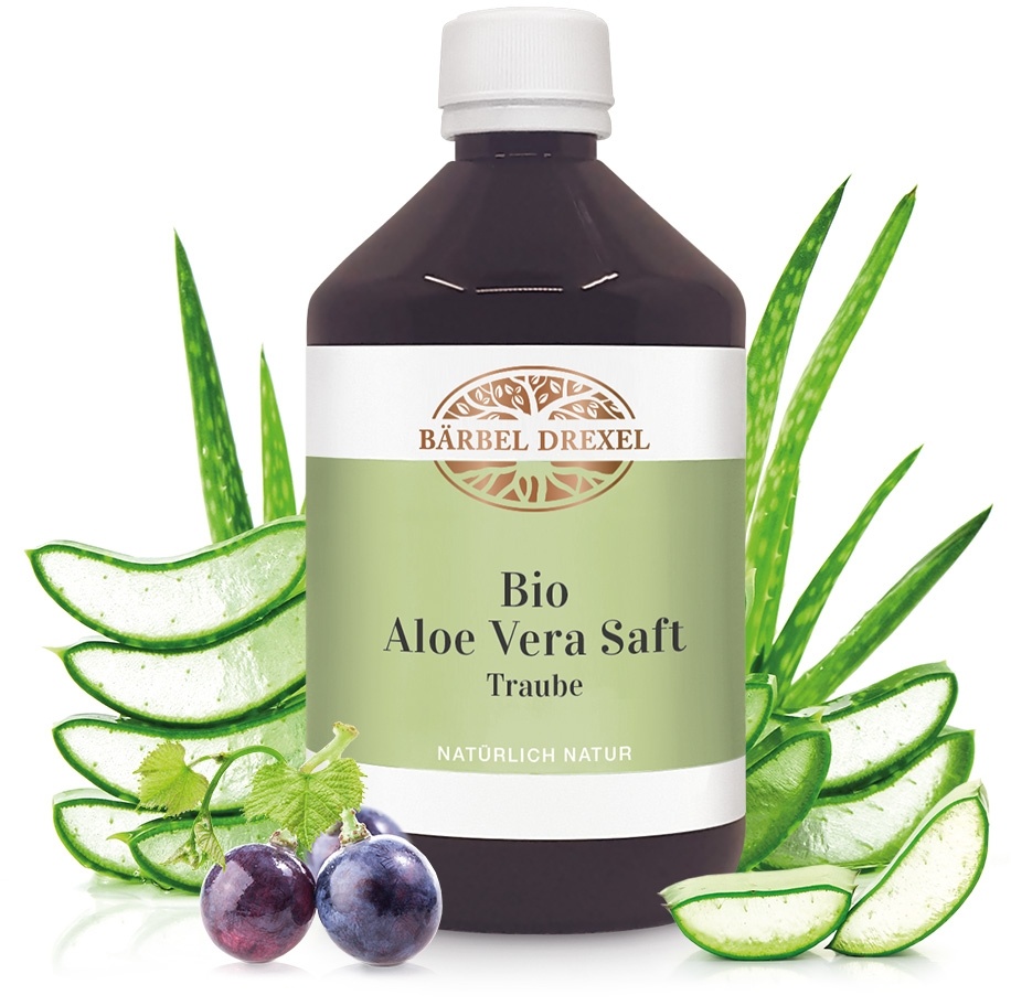 Bio Aloe Vera Saft Traube