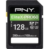 PNY EliteX-PRO 60 R280/W100 SDXC 128GB, UHS-II U3, Class 10 (P-SD128V60280EXP6-GE)