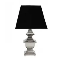 Casa Padrino Luxus Tischleuchte Nickel - Luxus Leuchte