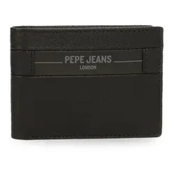 Pepe Jeans Unisex. 7887131 Checkbox Leder Brieftasche Schwarz (OSFA), Lässig