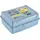 KEEEPER carla Handliche Box für Essen, 1 l, Midi, 17 x 13 x 7 cm, Brotdose/Lunchbox, Design: Minions, Hungry, Blau (Soft Blue)