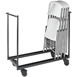 SODEMATUB Transportkarren für Klappstühle schwarz, 125 cm