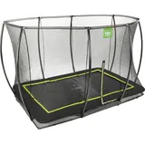 EXIT TOYS Silhouette Bodentrampolin 244 x 366 cm inkl. Sicherheitsnetz schwarz