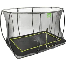 EXIT TOYS Silhouette Bodentrampolin 244 x 366 cm inkl. Sicherheitsnetz schwarz