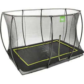 EXIT TOYS Silhouette Bodentrampolin 244 x 366 cm inkl. Sicherheitsnetz schwarz