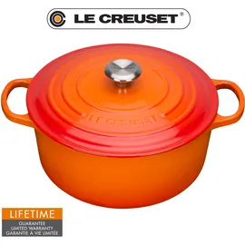 Le Creuset Signature Bräter 26 cm rund ofenrot