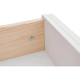 JV moebel Echtholz Schreibtisch Holz Büro Schreibtische Möbel Tisch Büro Computer Landhaus | weiß