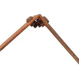 Estexo Beeteinfassung Beetumrandung Quadrat 2er Set Edel-Rost Hochbeet Cortenstahl