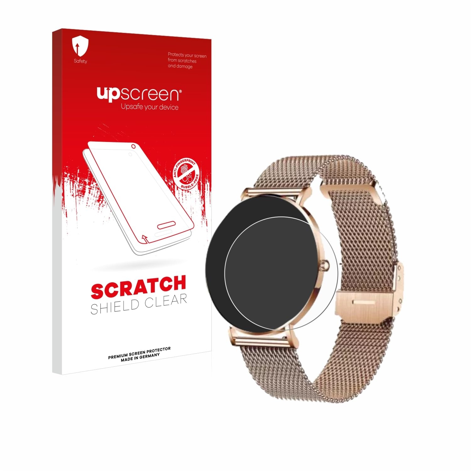 upscreen Schutzfolie für Xcoast X-Watch Siona 2 – Kristall-klar, Kratzschutz, Anti-Fingerprint