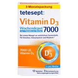 Tetesept Vitamin D3 Wochendepot 7000 Tabletten 12 St.