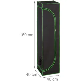 Relaxdays Growzelt Indoor 40 x 40 x 160 cm