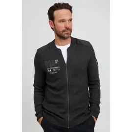 FQ1924 FQErland Herren, Zip-Jacke mit Stehkragen Jacke 21900122-ME-200278 Grau | M