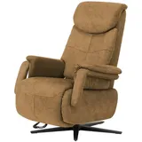 Polstermöbel Oelsa TV-Sessel Mambo Mikrofaser 82 x 105 x 88 cm Braun elektrisch
