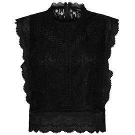 Only Onlkaro Blusentop Schwarz XS