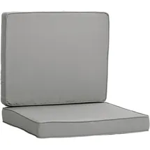 Outsunny Sitzkissen 56 x 52 cm Hellgrau