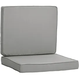 Outsunny Sitzkissen 56 x 52 cm Hellgrau