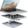 AXAGON STND-LQ Ständer für 10 bis 16 Zoll Laptops und Tablets - silber, (STND-LQ)