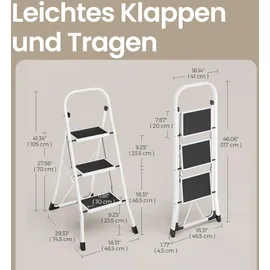 Songmics Klapptritt 3 Stufen