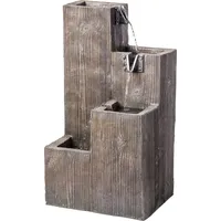 HEISSNER Gartenbrunnen Stufenbrunnen LED