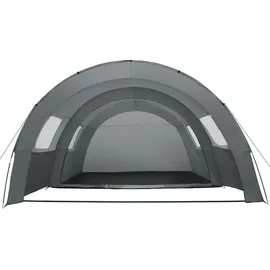 Tectake Tunnelzelt Roskilde Grau