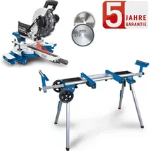 SCHEPPACH Kapp und Gehrungssäge HM254 Zugsäge Kappsäge 2.Sägeblatt Set mit UG200