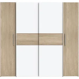 Forte Kalixtus 200 x 190,5 x 61,6 cm sonoma eiche/weiß/sonoma eiche
