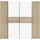Forte Kalixtus 200 x 190,5 x 61,6 cm sonoma eiche/weiß/sonoma eiche