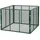 homeluxworld Garten Komposter Metall 750L 100x100x75 cm Grün