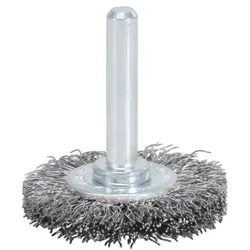 Rostfreie Stahldrahtbürstenscheibe 0,3mm, Ø 75mm