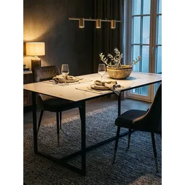 KADIMA DESIGN Esszimmertisch 180 x 90 x 76 cm weiß