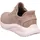 SKECHERS Bobs Squad Chaos für Damen Hands Free Slip-ins Chaos-Current Muse Sneaker, Taupe Textile, 42