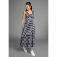 NEUN MONATE Umstandskleid Langes Schwangerschaftskleid Jersey-Kleid für die Schwangerschaft blau 36
