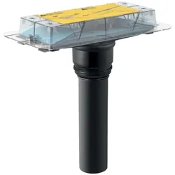 Geberit Rohbauset, zu Duschrinnen CleanLine, stockwerksdurchdringende Installation