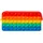 ThumbsUp! "Poppit Pencil Case" aus Silikon, Regenbogenfarben
